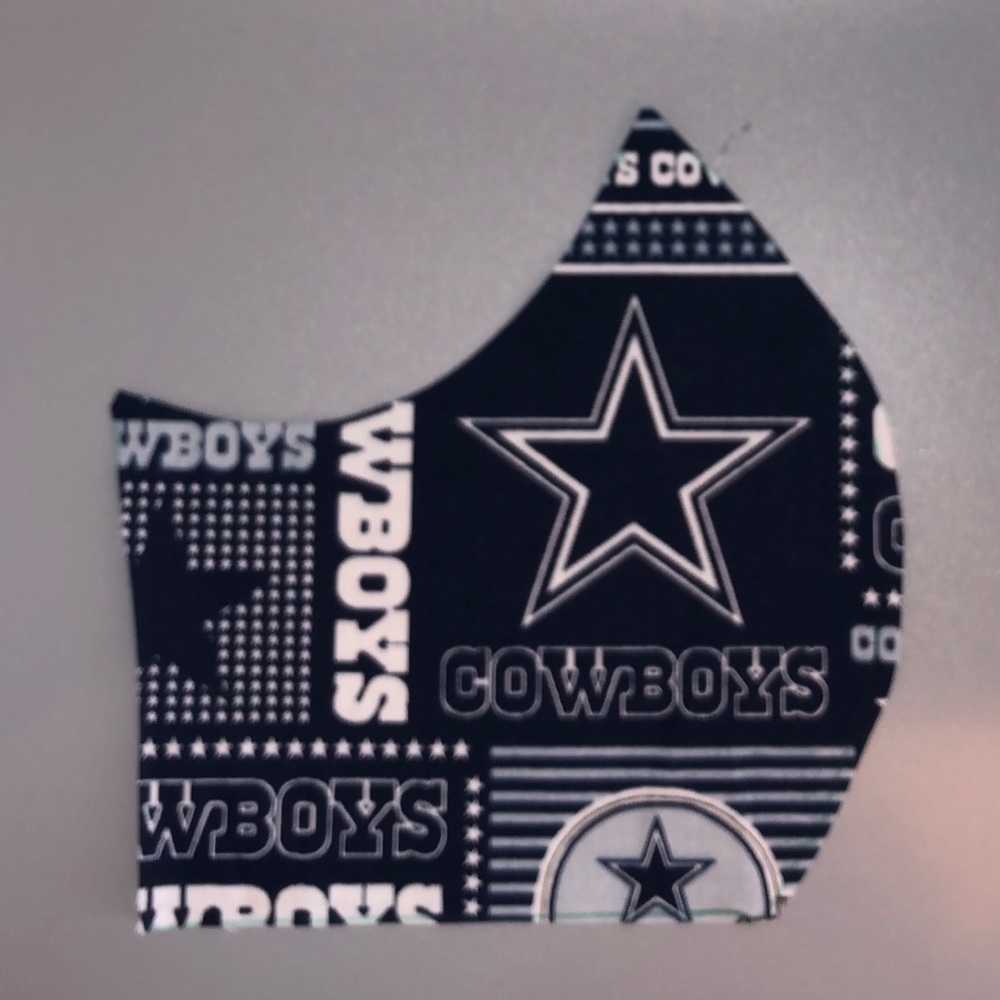 Dallas cowboys fabric face mask